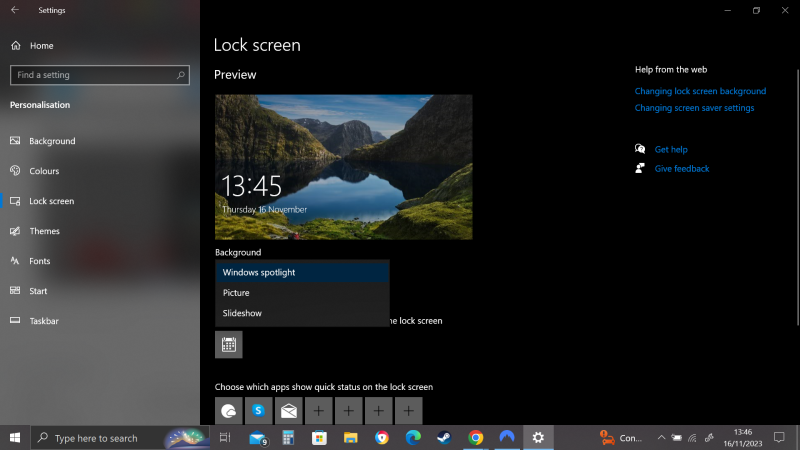 How to configure the Lock Screen and Login Screen on Windows 10. - The ...