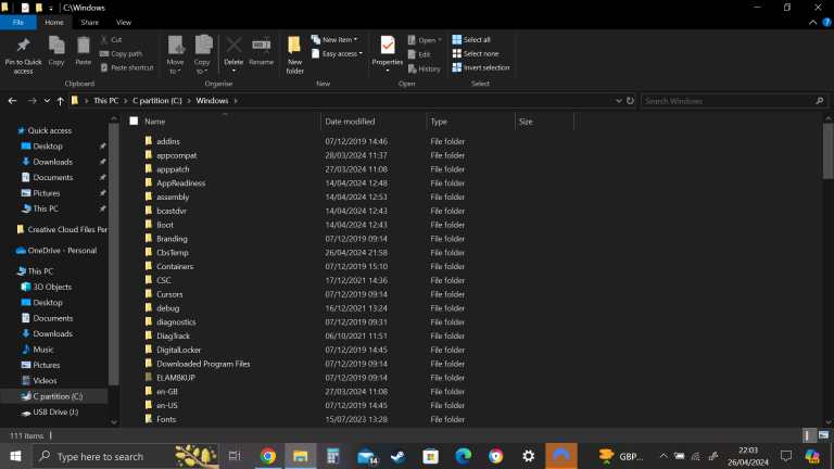 Windows Explorer File Structure Exploring the Windows Directory Structure - The Techmeister